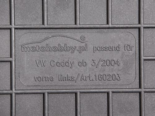 VW Caddy Typ 2K od 2003 DYWANIKI GUMOWE DEDYKOWANE na Arena.pl