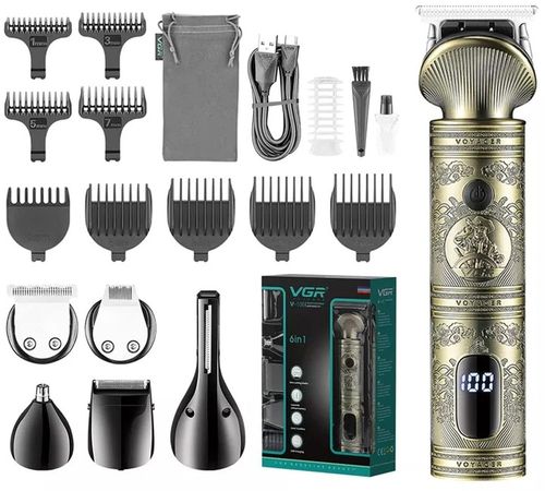 MASZYNKA do WŁOSÓW TRYMER do BRODY NOSA ZESTAW 6W1 na Arena.pl