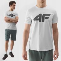 4F T-SHIRT MĘSKI Z KRÓTKIM RĘKAWEM KOSZULKA BAWEŁNIANA SPORTOWA SS24