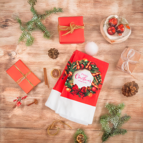 Ręcznik Kuchenny Ścierka Świąteczna Mikrofibra Chłonna na Arena.pl