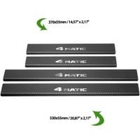 Listwa progowa MERCEDES S W222 4MATIC Stal nierdzewna 304 carbon 4szt