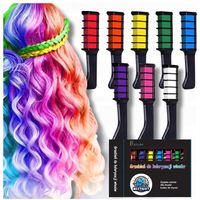 Zmywalna Kreda Do Farbowania Włosów Dla Dzieci 8 Kolorów Zestaw