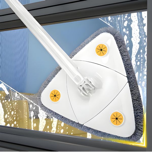 Obrotowy mop płaski trójkątny biały zdjęcie 9