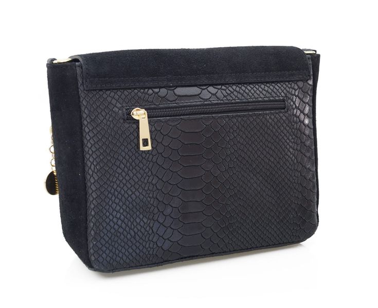 VERA PELLE torebka damska zamszowa listonoszka z paskiem V290 pomarańczowa zdjęcie 6