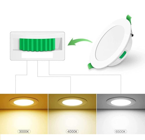 Lampy sufitowe LED wpuszczane 10W z regulacją barwy światła 12 sztuk na Arena.pl