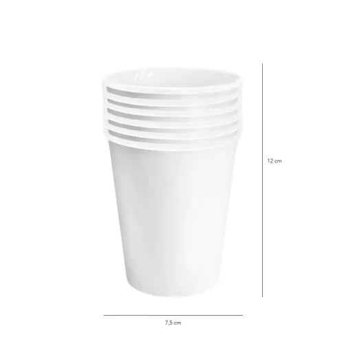 Kubeczki białe 220ml 6szt na Arena.pl