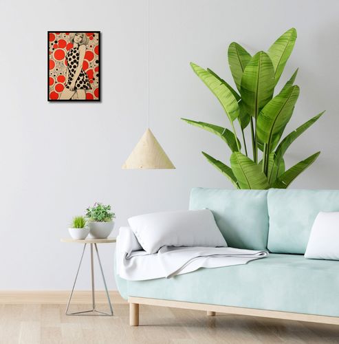 Plakat 30x40cm Czerwone Kropki na Arena.pl