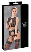 cottelli collection bondage set 3-częściowy xl czarna koronka