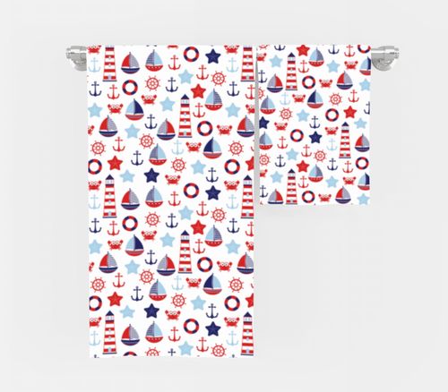 RĘCZNIK Morskie opowieści z twoim dowolnym tekstem 140x75cm 048G na Arena.pl