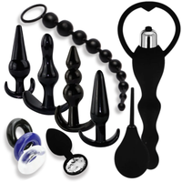 Korki analne zestaw komplet 10 sztuk sonda wibrator gruszka do lewatywy sex