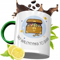 Kubek Zielony Na Walentynki Dla Zakochanych Z Nadrukiem Ze Zdjęciem