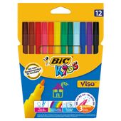 Flamastry BIC Kids Visa  Pudełko 12szt