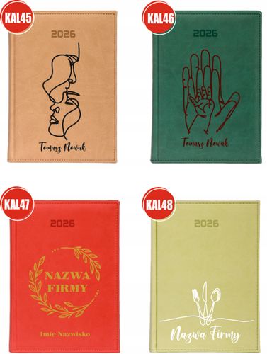 KALENDARZ A5 2026 DZIENNY terminarz z nadrukiem uv DLA BABCI + IMIĘ na Arena.pl