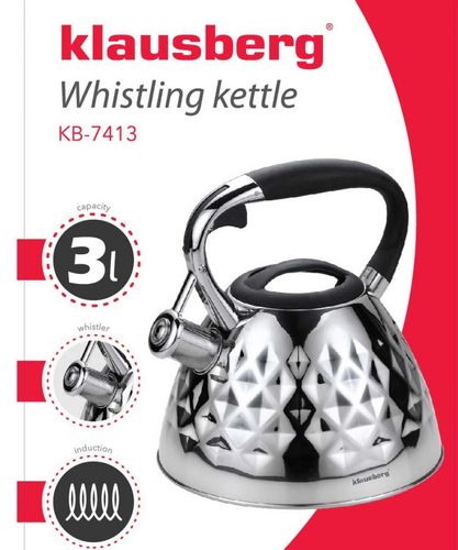 czajnik z gwizdkiem klausberg 3l kb-7413 na Arena.pl