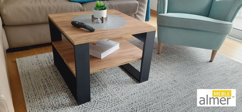 Ława Stolik K6 w stylu loft 60x60x45 zdjęcie 3