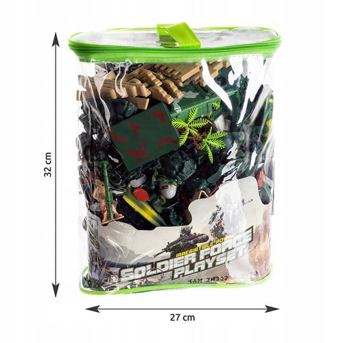 Baza Wojskowa Żołnierzyki Duży Zestaw Armia Figurki Czołgi Samoloty 300el. na Arena.pl