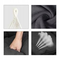 FOTEL WISZĄCY KRZESŁO BRAZYLIJSKIE HUŚTAWKA HAMAK OGRODOWY NA BALKON