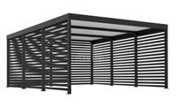 CarPort PREMIUM wiata samochodowa 6x6 dodatkowa zabudowa TS1143