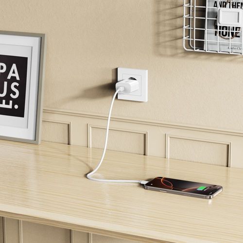 tech-protect nc20w 1-port network charger pd20w + type-c cable white na Arena.pl