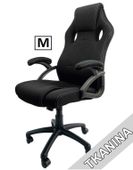 Fotel obrotowy do biurka CARRERA M BLACK FABRIC