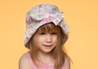 Broel LEOKADIA kapelusz na lato w kwiatki 46-48