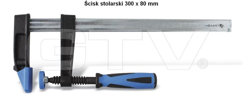 Ścisk stolarski  300 x 80 mm zdjęcie 1