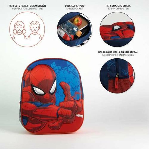 Plecak szkolny 3D Spider-Man Niebieski 25,0 x 31,0 x 10,0 cm na Arena.pl