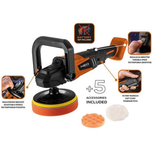 polerka akum.bezszcz. energy+18v,li-lon, m14, 150mm, bez aku - t n04-602 na Arena.pl