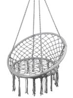 Fotel Wiszący Ogrodowy Huśtawka Bocianie Gniazdo Light Gray