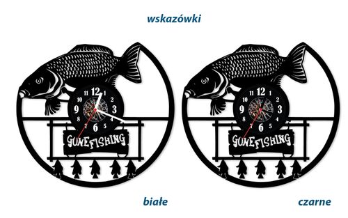 Zegar ścienny z płyty winylowej Ryby 118.13 na Arena.pl