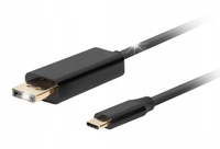 Kabel adapter Lanberg USB-C(M) - Displayport(M) 1,8m 4K 60Hz czarny