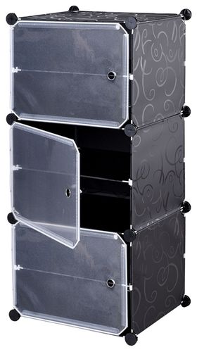 SZAFKA NA BUTY OBUWIE CZARNA MODUŁOWA REGAŁ STOJAK PÓŁKI ORGANIZER na Arena.pl