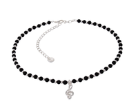 naszyjnik 50 cm z onyksów z kluczem wiolinowym z kolekcji basic aria