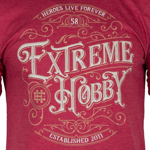 T-shirt CALLIGRAPHY BORDOWY M na Arena.pl