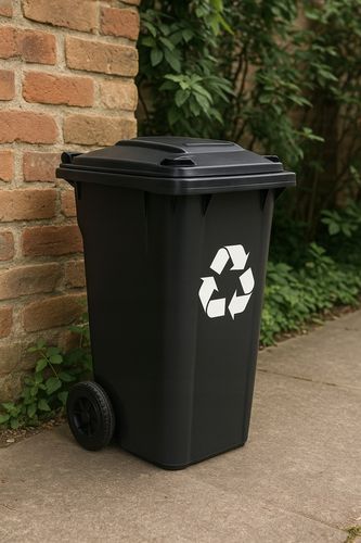 Pojemnik na Śmieci 240l Kosz Odpady Kubeł do Segregacji Mocny Czarny na Arena.pl