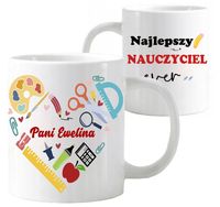 KUBEK Z IMIENIEM PREZENT NA DZIEŃ NAUCZYCIELA WYCHOWAWCY PRZEDSZKOLANKI