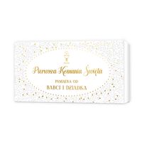 PUDEŁKO NA GOTÓWKĘ KOMUNIA PAMIĄTKA OD BABCI I DZIADKA MINI PAPIER NR12