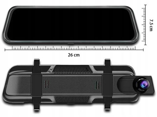 WIDEOREJESTRATOR JAZDY DOTYKOWY KAMERA COFANIA REJESTRATOR PRZÓD TYŁ MenuPL na Arena.pl