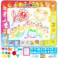 MATA WODNA DO MALOWANIA RYSOWANIA 120x90 DO NAUKI ANGIELSKIEGO ZESTAW XXXL