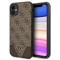 Guess GUHCN61PU4GHBR iPhone 11 6,1" / Xr 6,1" brązowy/brown hardcase
