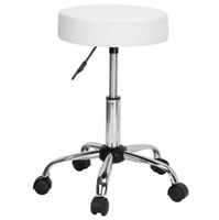 Taboret fryzjerski kosmetyczny TULSA biały