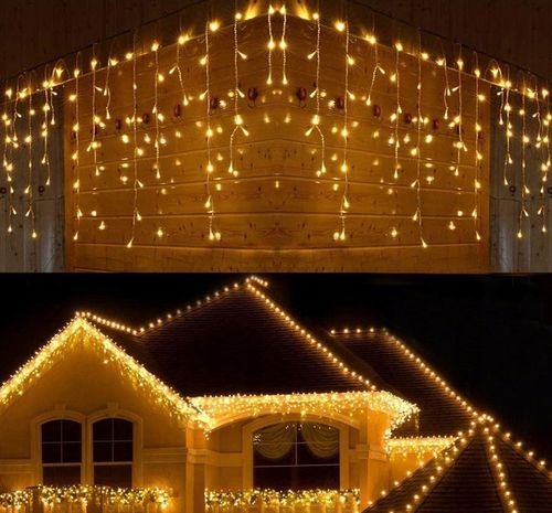 SOPLE 300 LED LAMPKI ZEWNĘTRZNE IP44 STAŁE + FLASH KURTYNA ŚWIETLNA GRUBE na Arena.pl