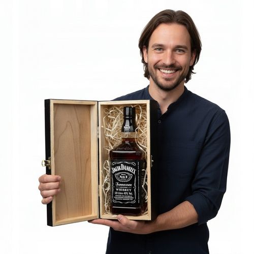 SKRZYNKA NA WHISKY JACK DANIELS PREZENT URODZINY 18 20 25 30 35 40 45 na Arena.pl