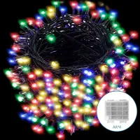 Lampki choinkowe 200 LED 20 m multikolor na 4 baterie AA praktyczne oświetlenie świąteczne