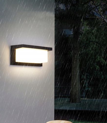 Lampa elewacyjna ogrodowa kinkiet zewnętrzny MODERN 12W LED czujnik na Arena.pl