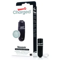 the screaming o charged vooom black - kompaktowy stymulator 10 trybow