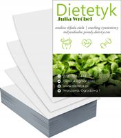Ulotki A6 5000szt reklamowe firmowe duży wybór wzorów DIETETYK
