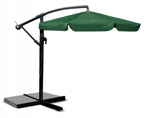 Parasol ogrodowy duży składany z wysięgnikiem pokrowiec 6 segmentów Ø 350cm na Arena.pl