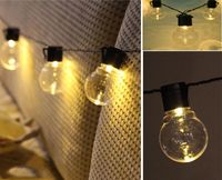 Girlanda na balkon solarna Led ciepła 10 lampek 1,3 metra długości