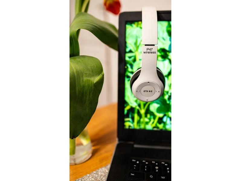 Słuchawki bezprzewodowe nauszne bluetooth p47 mp3 zdjęcie 4